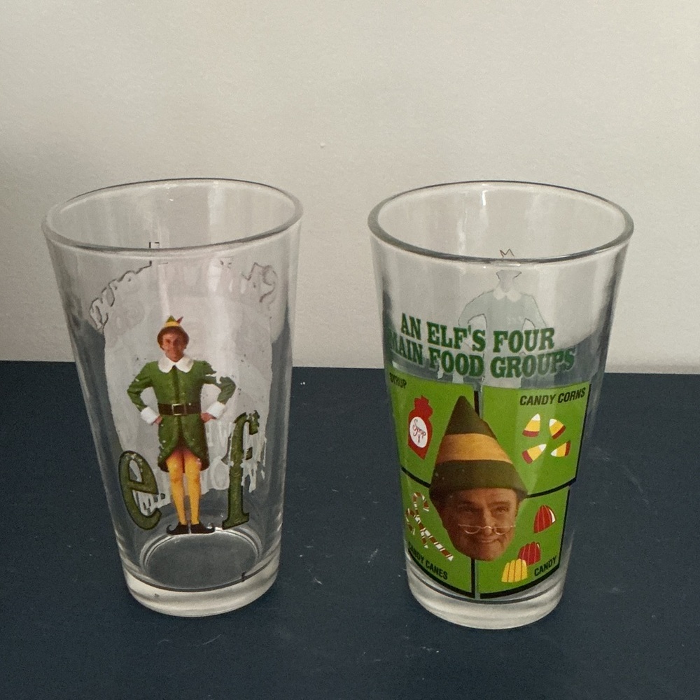 Elf Movie 2  Pint Glass 16oz Holiday Xmas Collector's Series preowned
